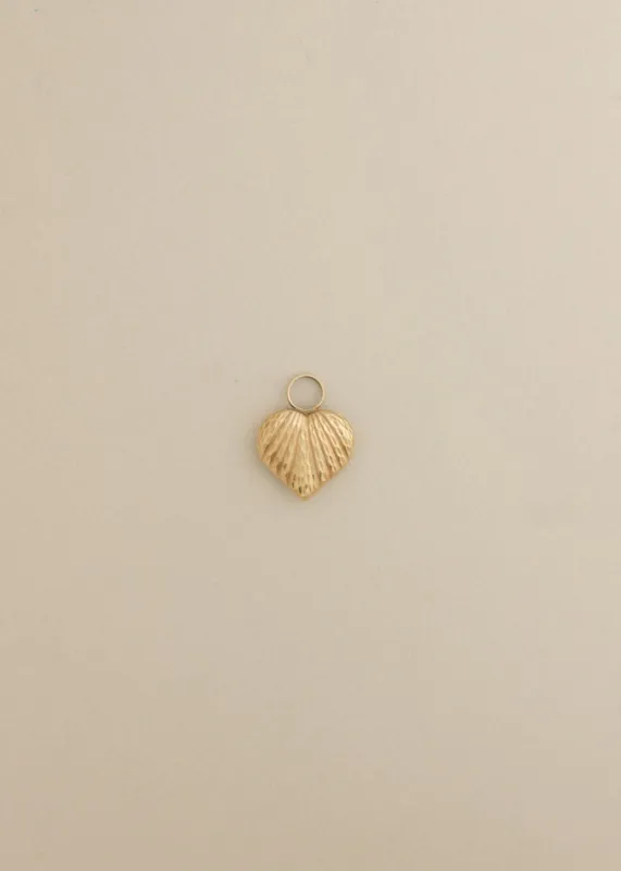 Vintage Puffed Heart Earring Charms Pair sold by Kinn