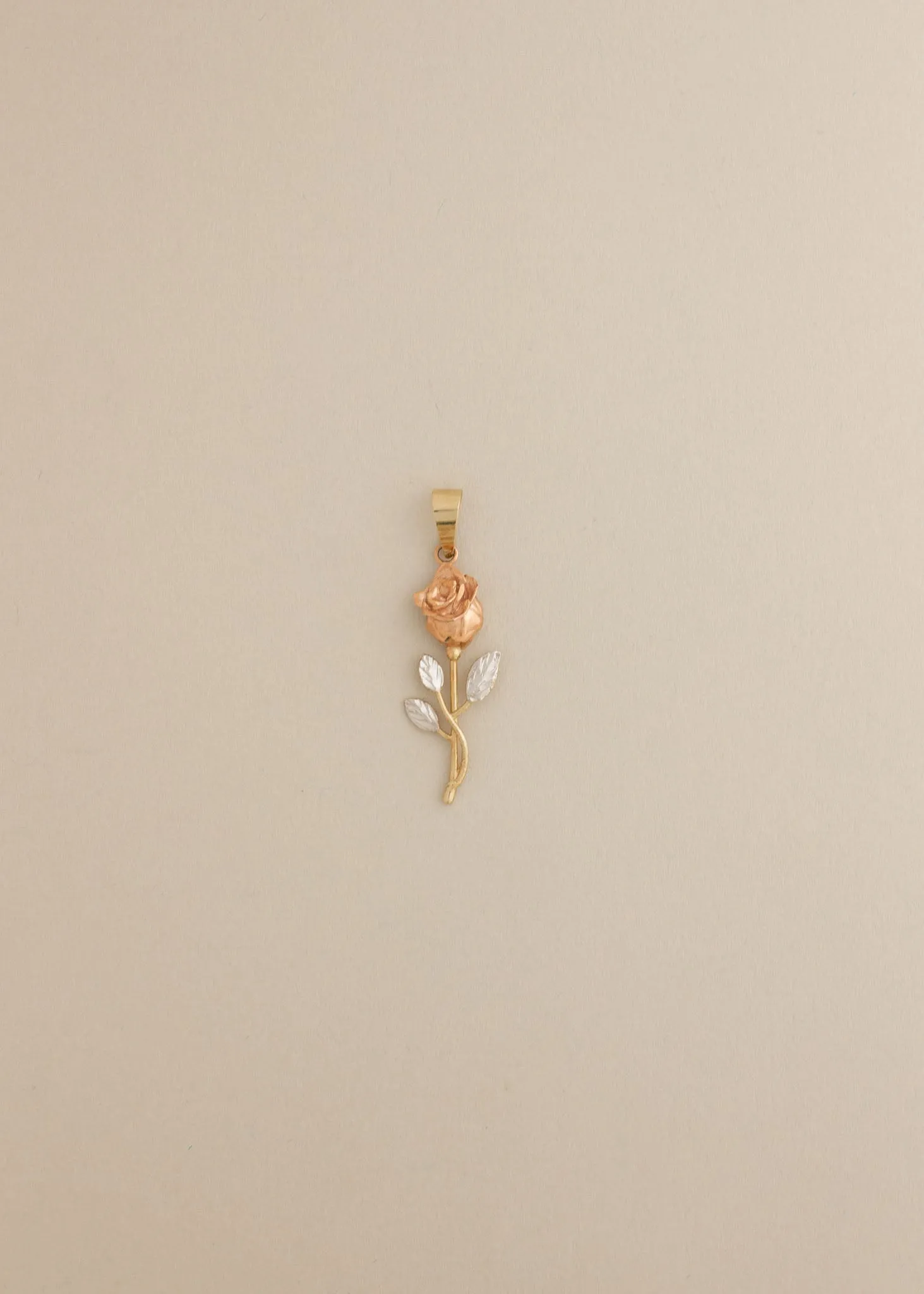 Vintage Mixed Metal Rose Pendant sold by Kinn