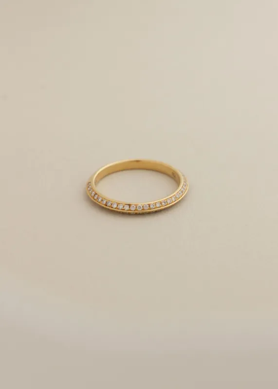 Vintage Double Sided Half Eternity Diamond Ring sold by Kinn