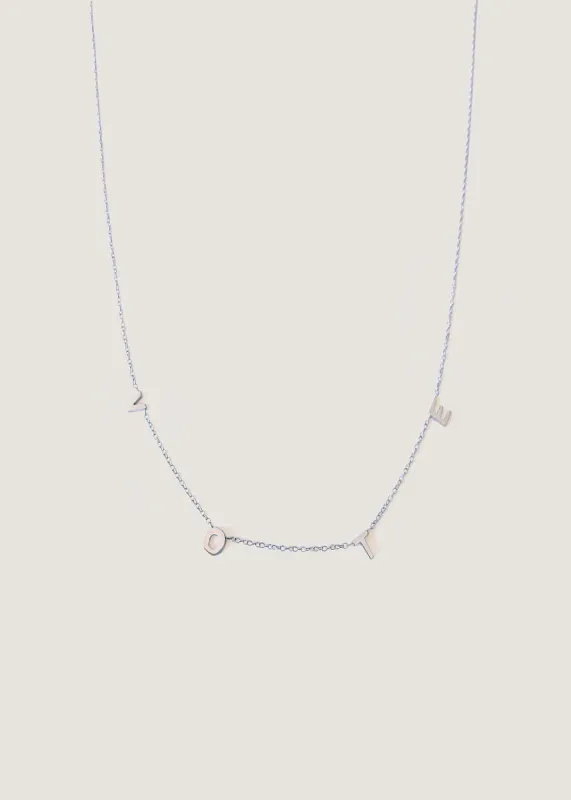 Vote Initial Necklace Silver sold by Kinn