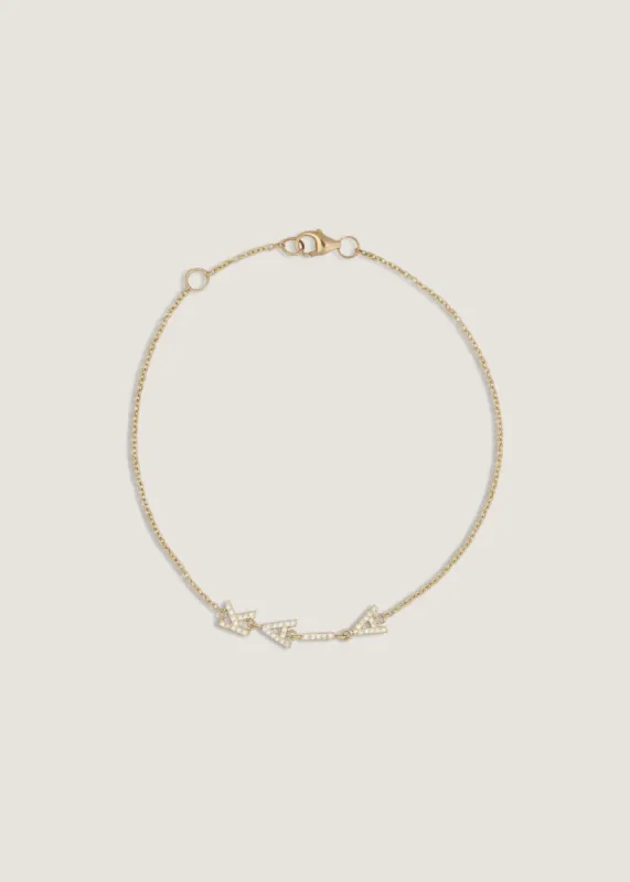 Bold Nameplate Bracelet Diamond sold by Kinn
