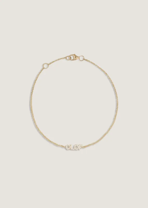 Legacy Nameplate Bracelet Diamond sold by Kinn