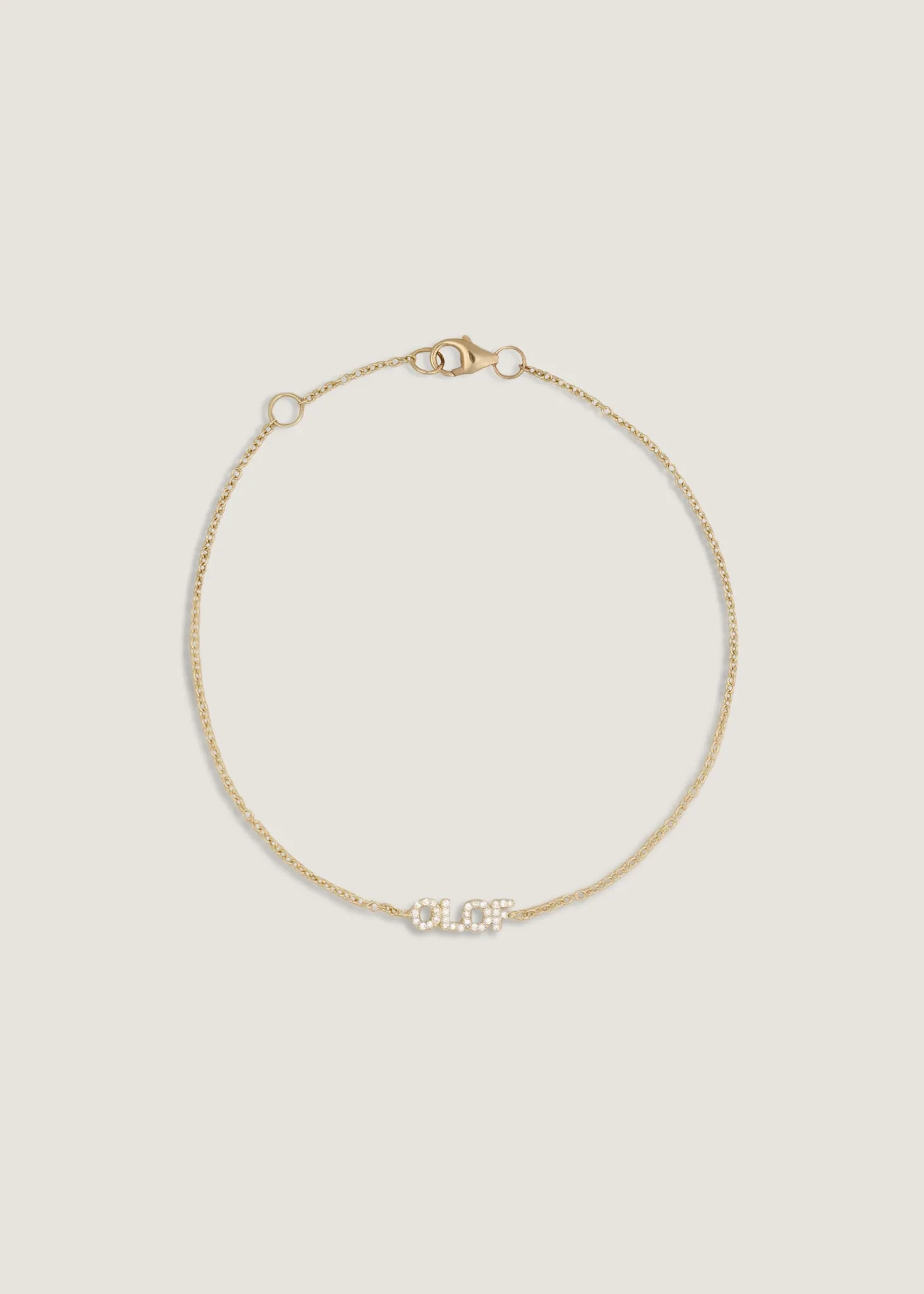 Legacy Nameplate Bracelet Diamond sold by Kinn