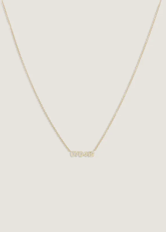 Legacy Nameplate Necklace Diamond sold by Kinn