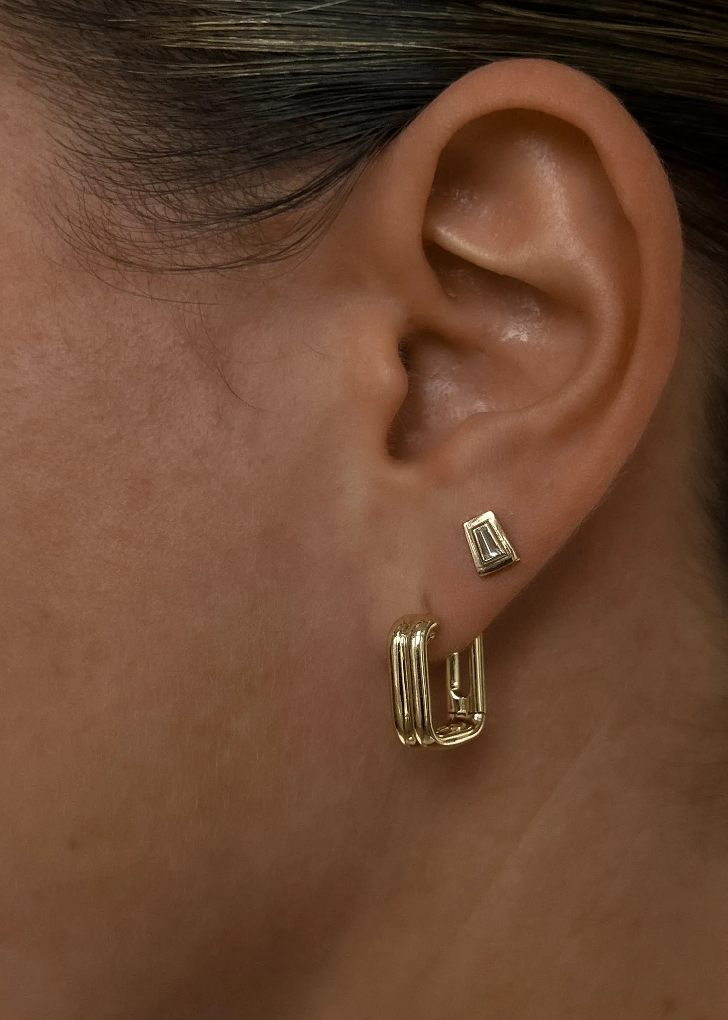 Duet Huggie Earrings sold by Kinn product image thumbnail 4