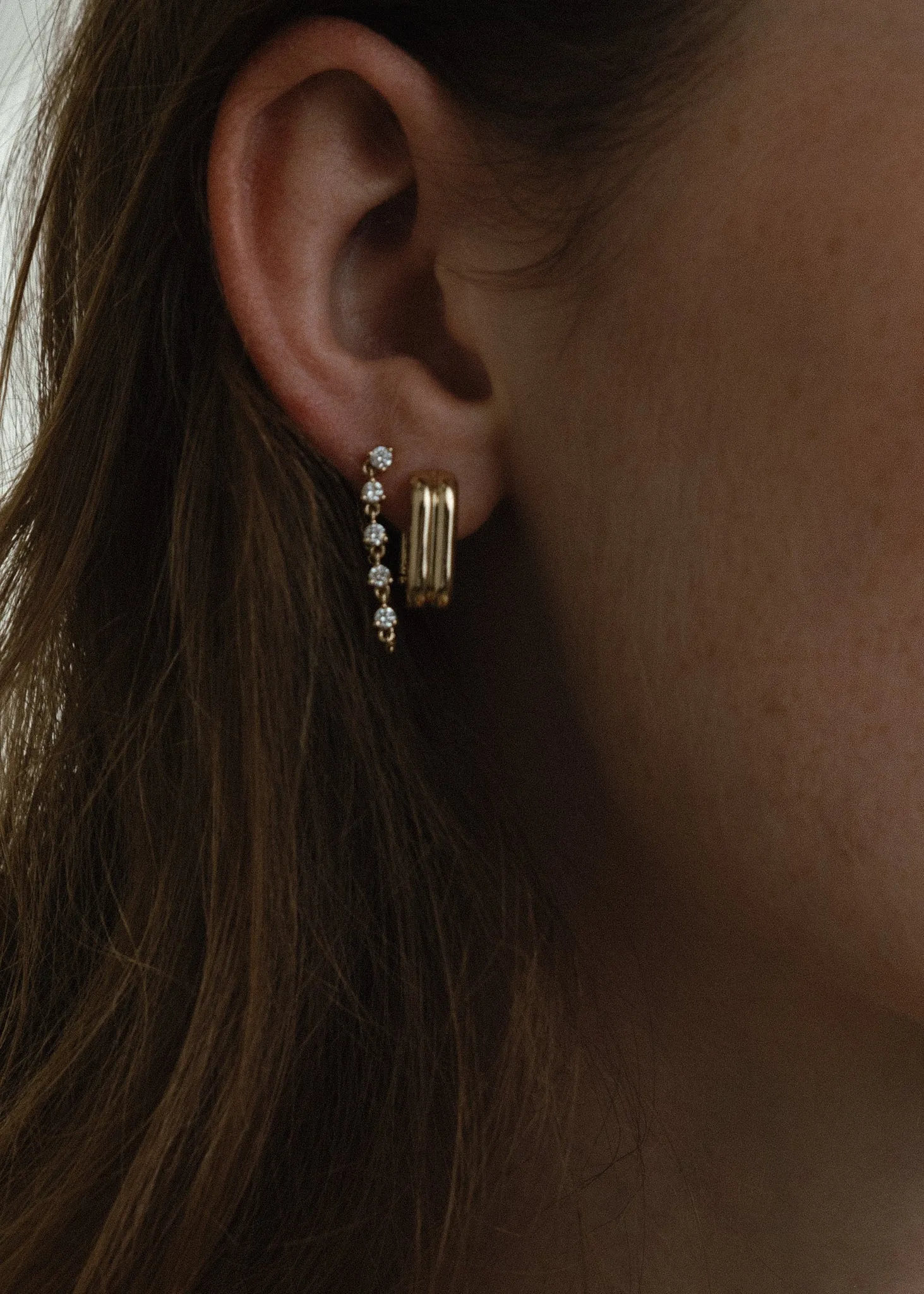 Duet Huggie Earrings sold by Kinn product image thumbnail 2