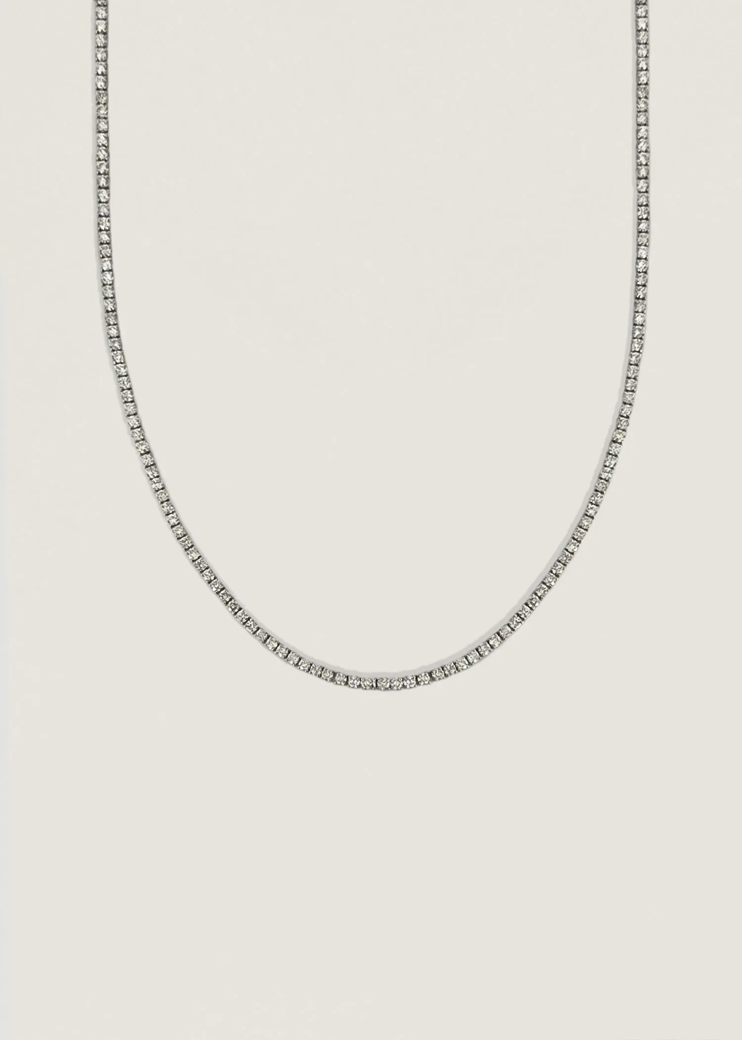 Petite Diana Tennis Necklace Diamond 5.0ctw White Gold sold by Kinn