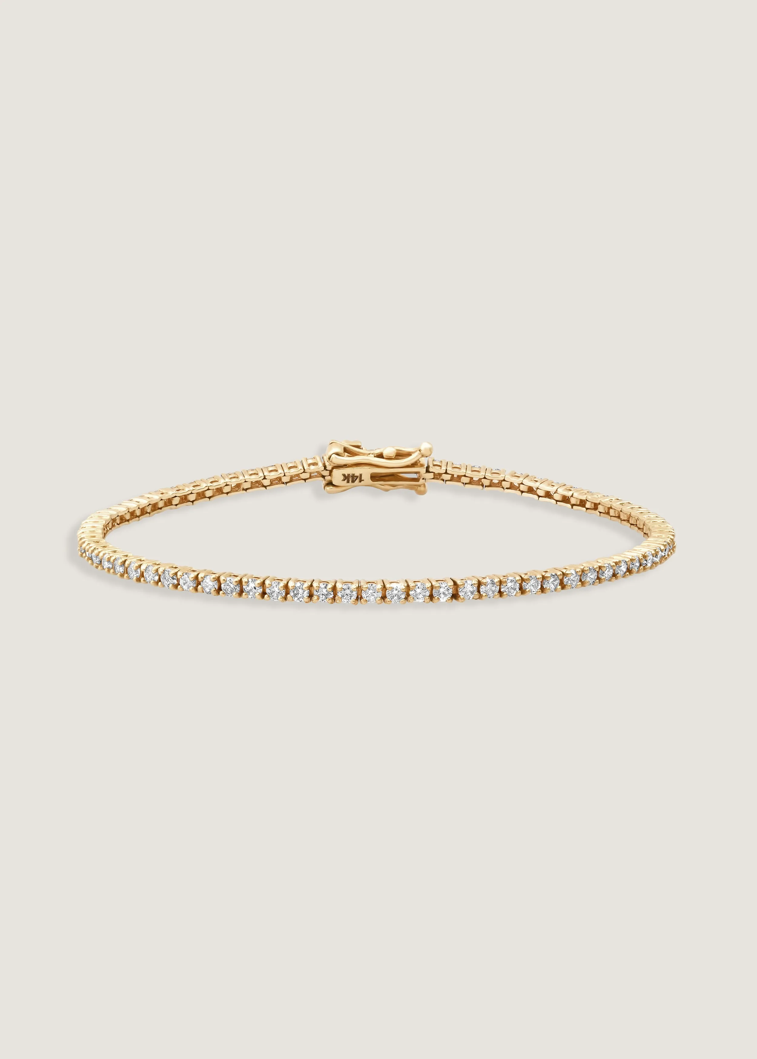 Classic Diana Tennis Bracelet 2.90ctw Yellow Gold sold by Kinn