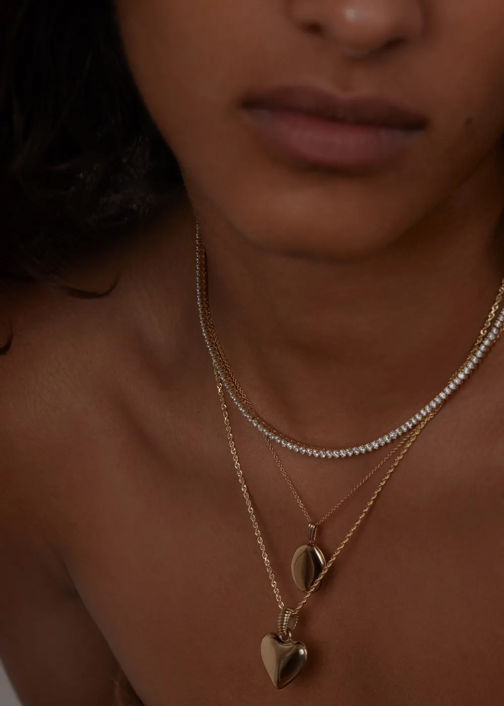 Rachel Three Prong Tennis Necklace Diamond 6.75ctw sold by Kinn product image thumbnail 4