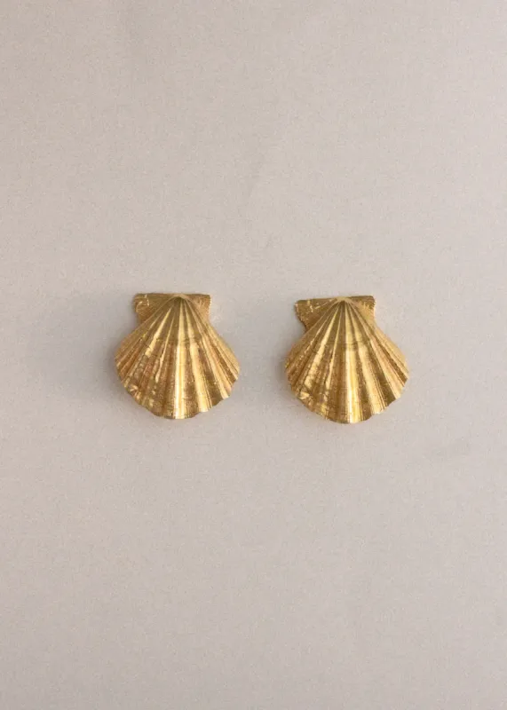 Vintage Clip On Shell Earrings sold by Kinn