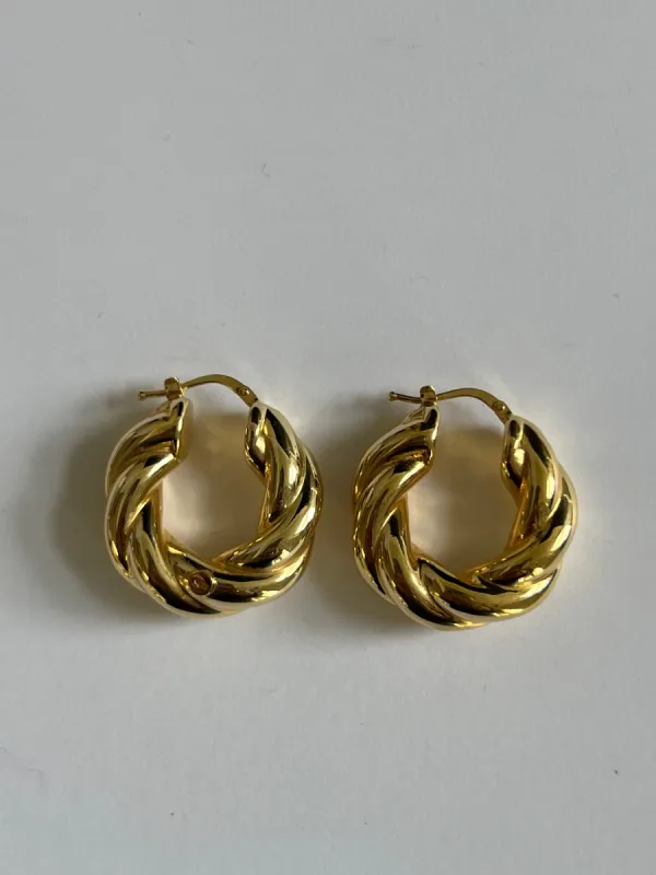 Archive Taylor Twist Hoop Earrings sold by Kinn