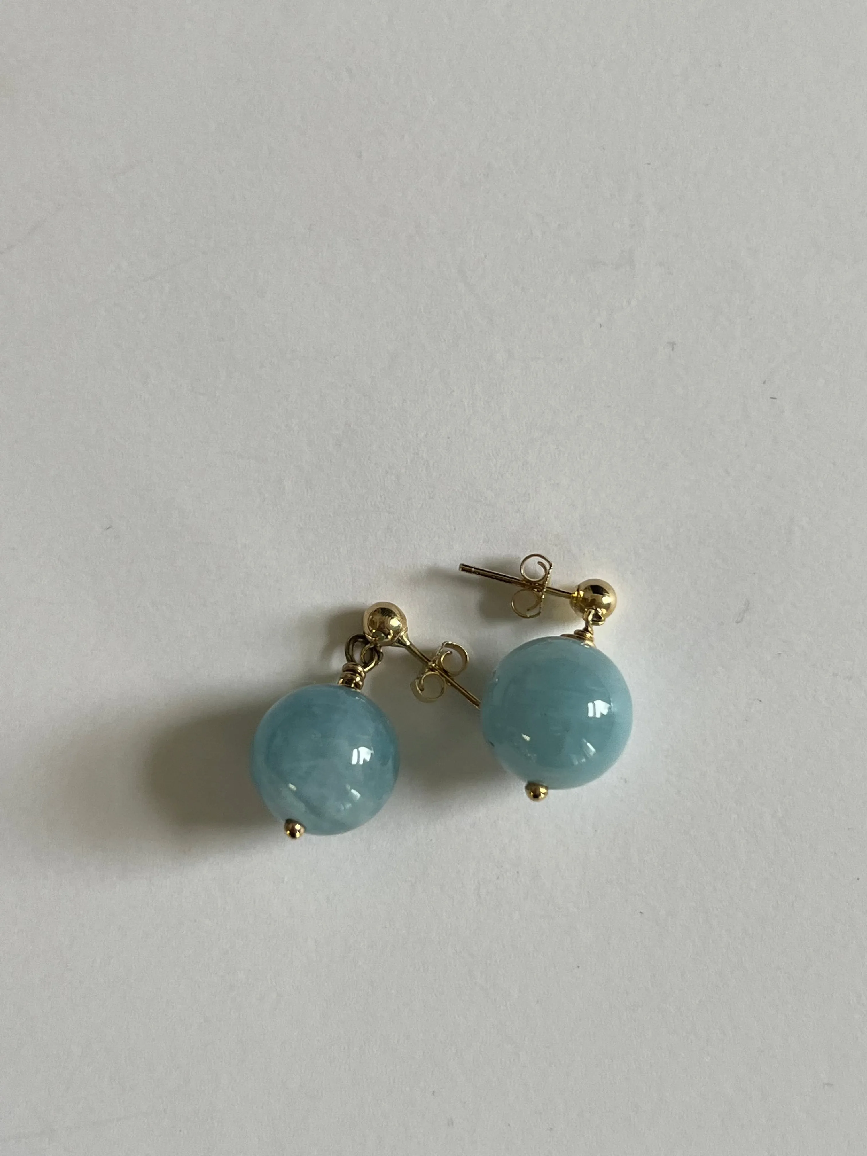 Archive Celeste Drop Earrings Blue Quartz sold by Kinn