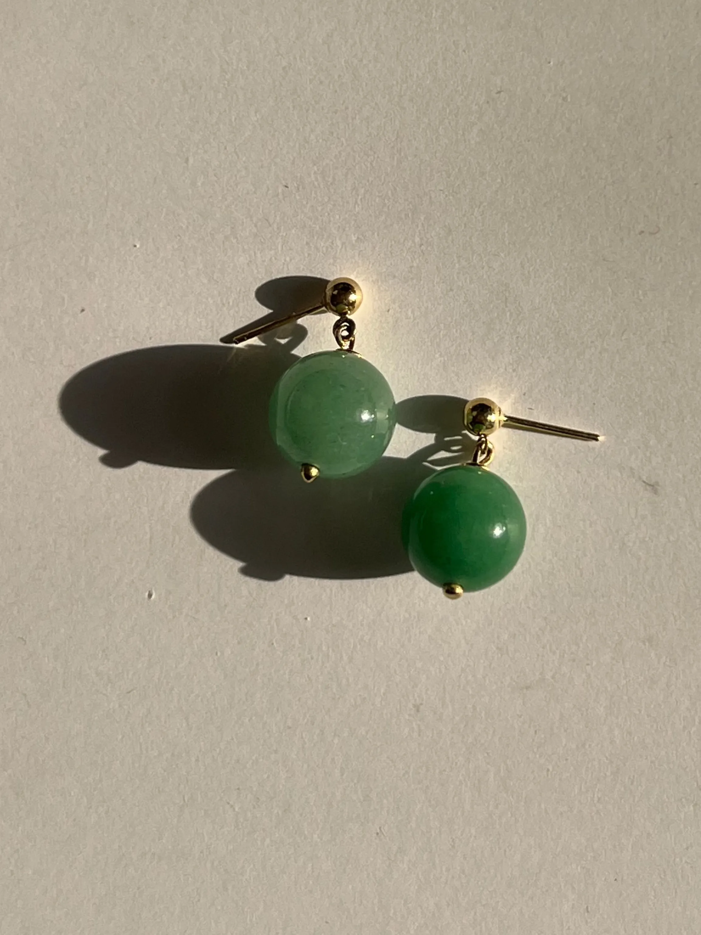 Archive Celeste Drop Earrings Green Quartz sold by Kinn