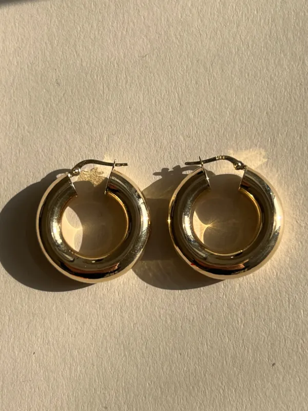 Archive Bold Hoop Earrings Small sold by Kinn