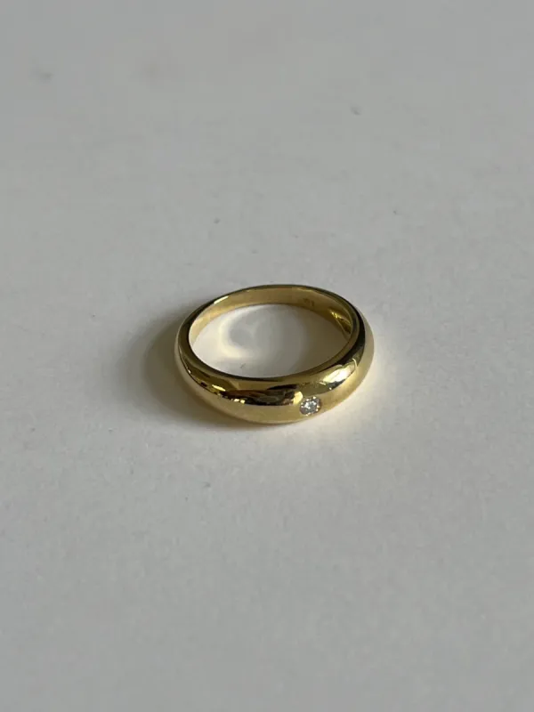 Archive Amelia Birthstone Dome Ring Diamond (Natural Diamond) - 6 sold by Kinn