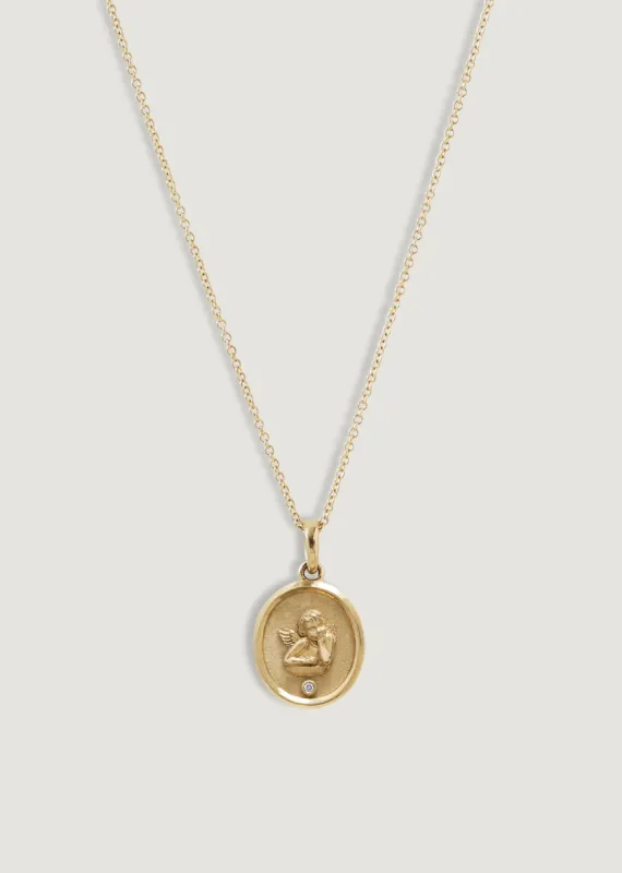 Elusive Cherub Diamond Necklace sold by Kinn