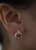 Two Toned X Earrings Diamond sold by Kinn