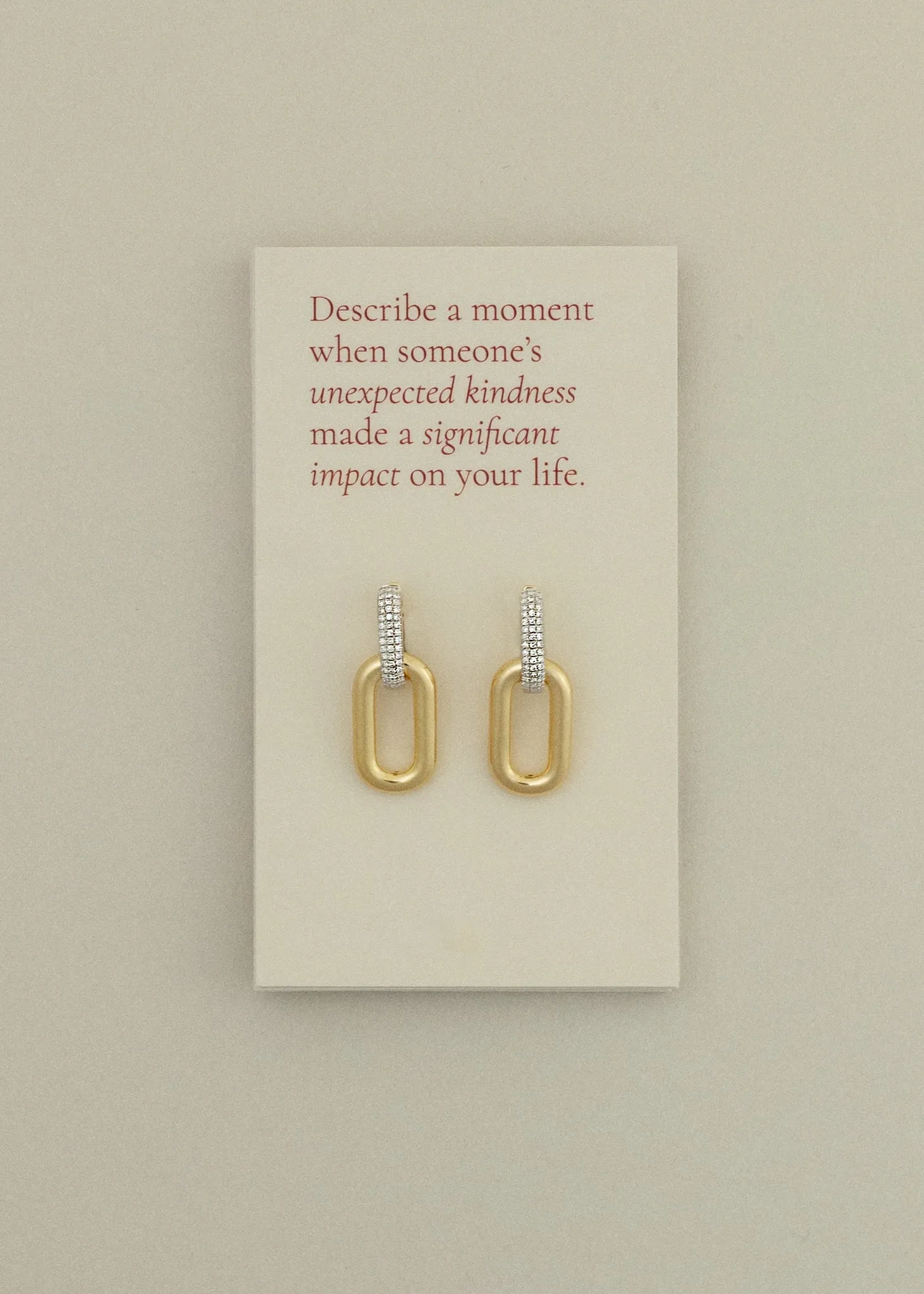 Pavé Link Earrings Diamond sold by Kinn product image thumbnail 3