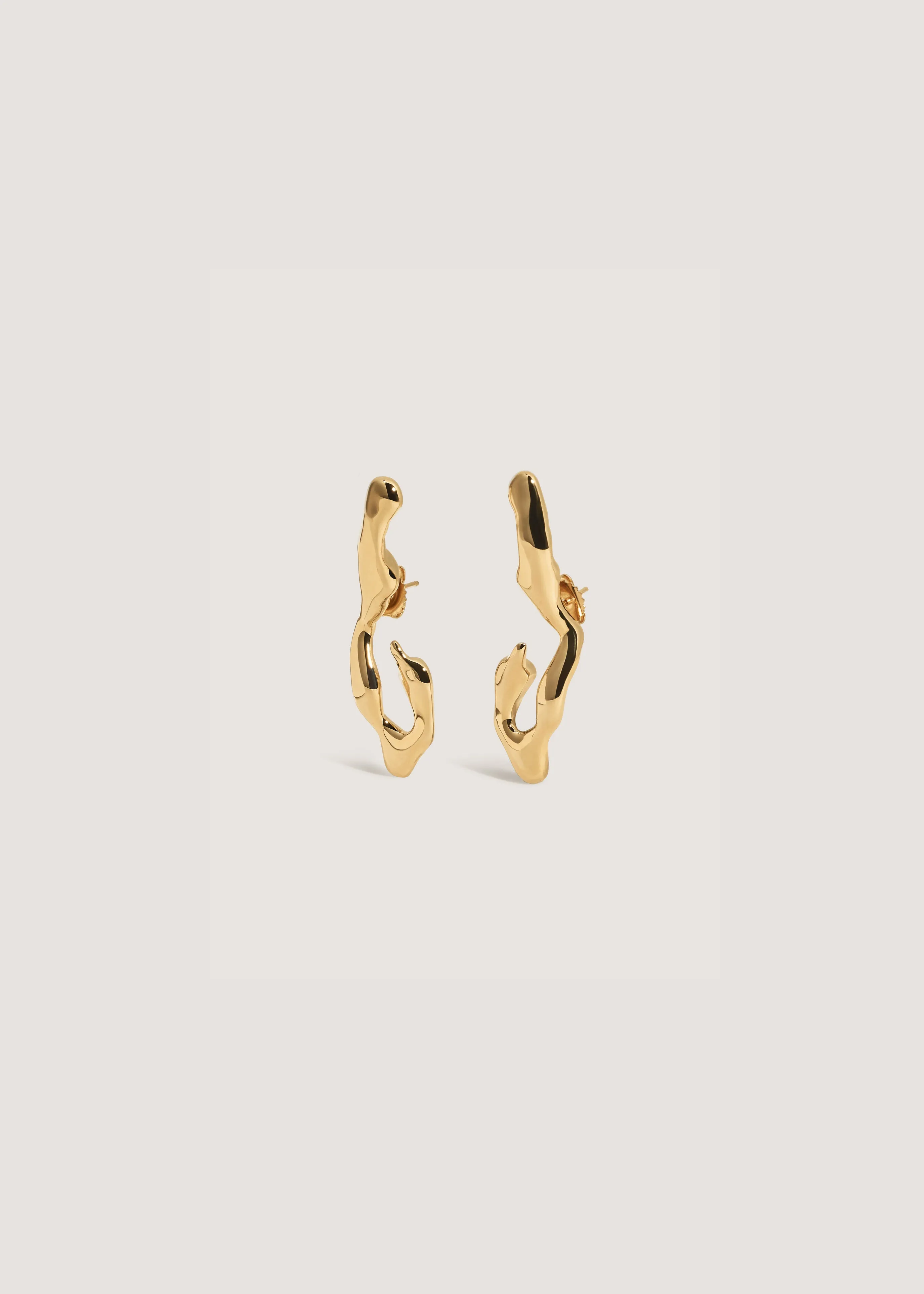 Forma Sculptural Earring Gold sold by Kinn