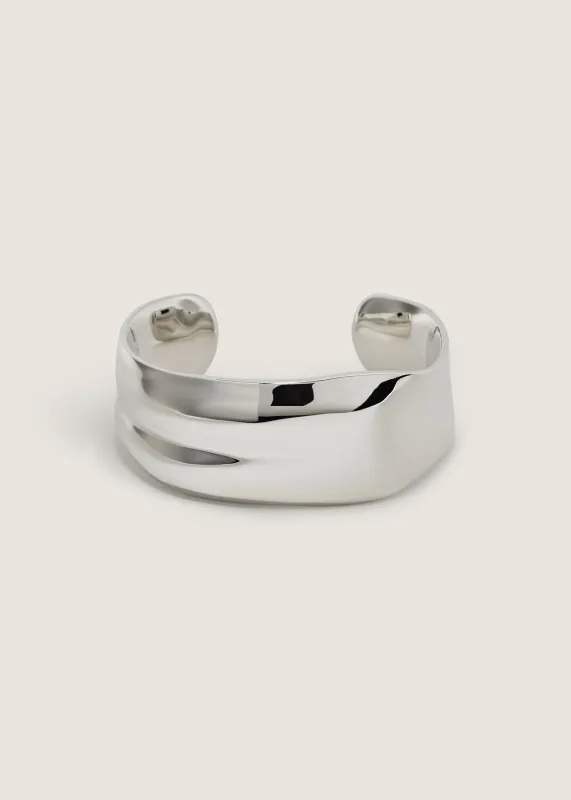 Figura Sculptural Cuff Bracelet Silver sold by Kinn
