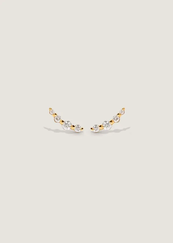 Diamond Crawler Piercing Earring sold by Kinn
