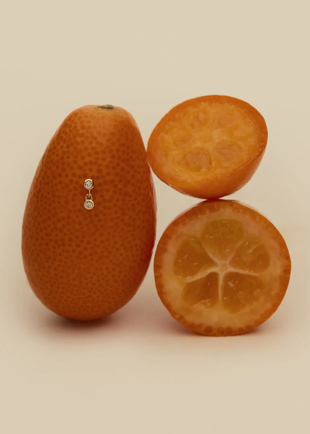 Double Diamond Dangle Piercing Earring sold by Kinn product image thumbnail 3