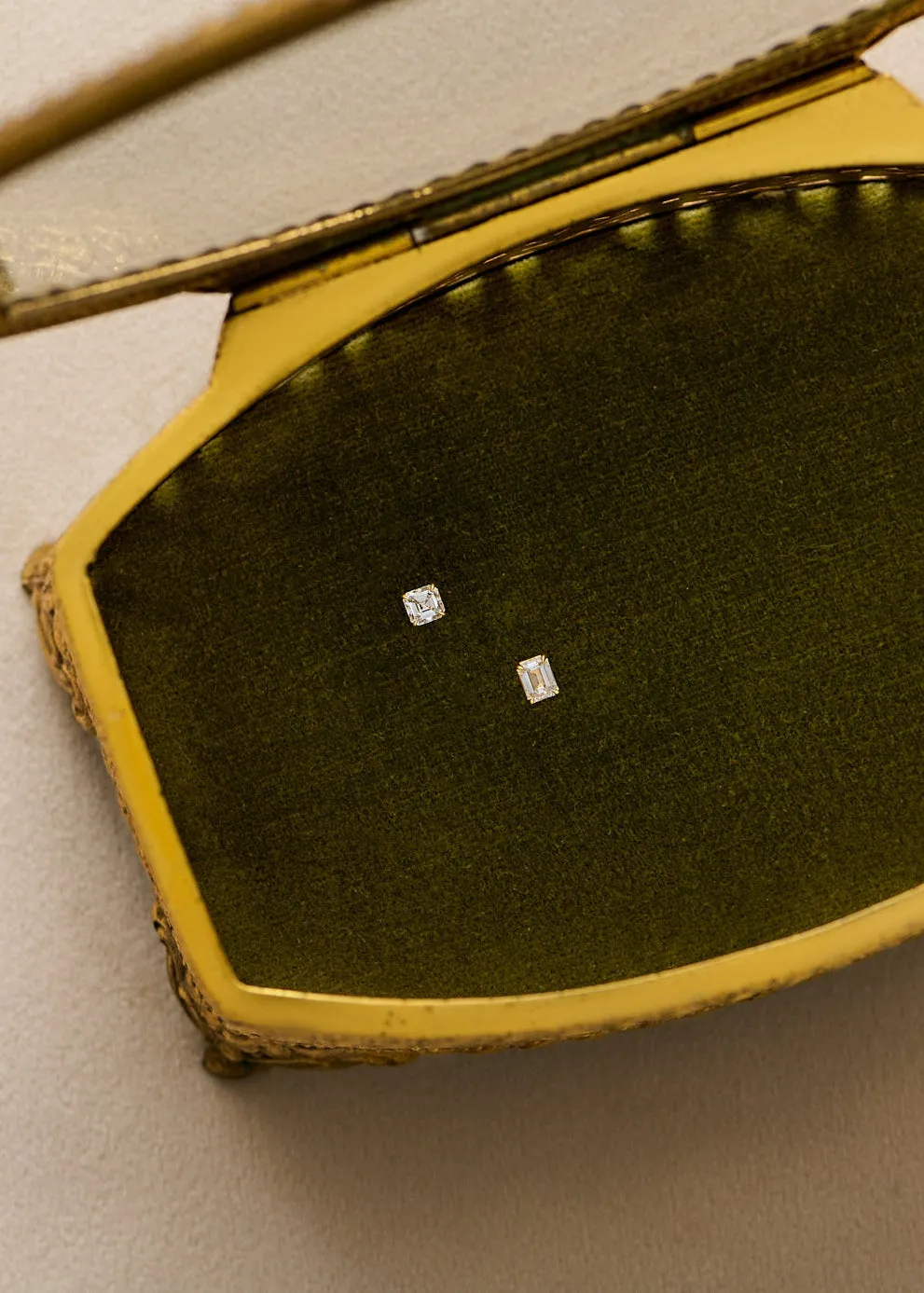 June Emerald Cut Stud Earrings Diamond sold by Kinn product image thumbnail 3