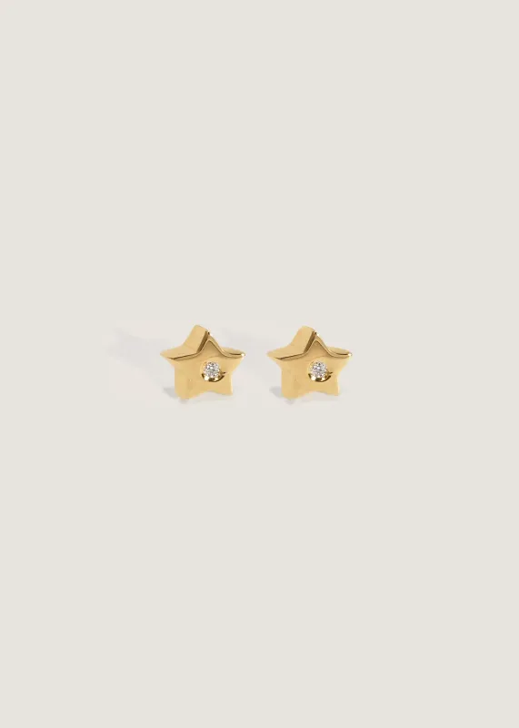 Bébé Star Stud Earrings Diamond sold by Kinn