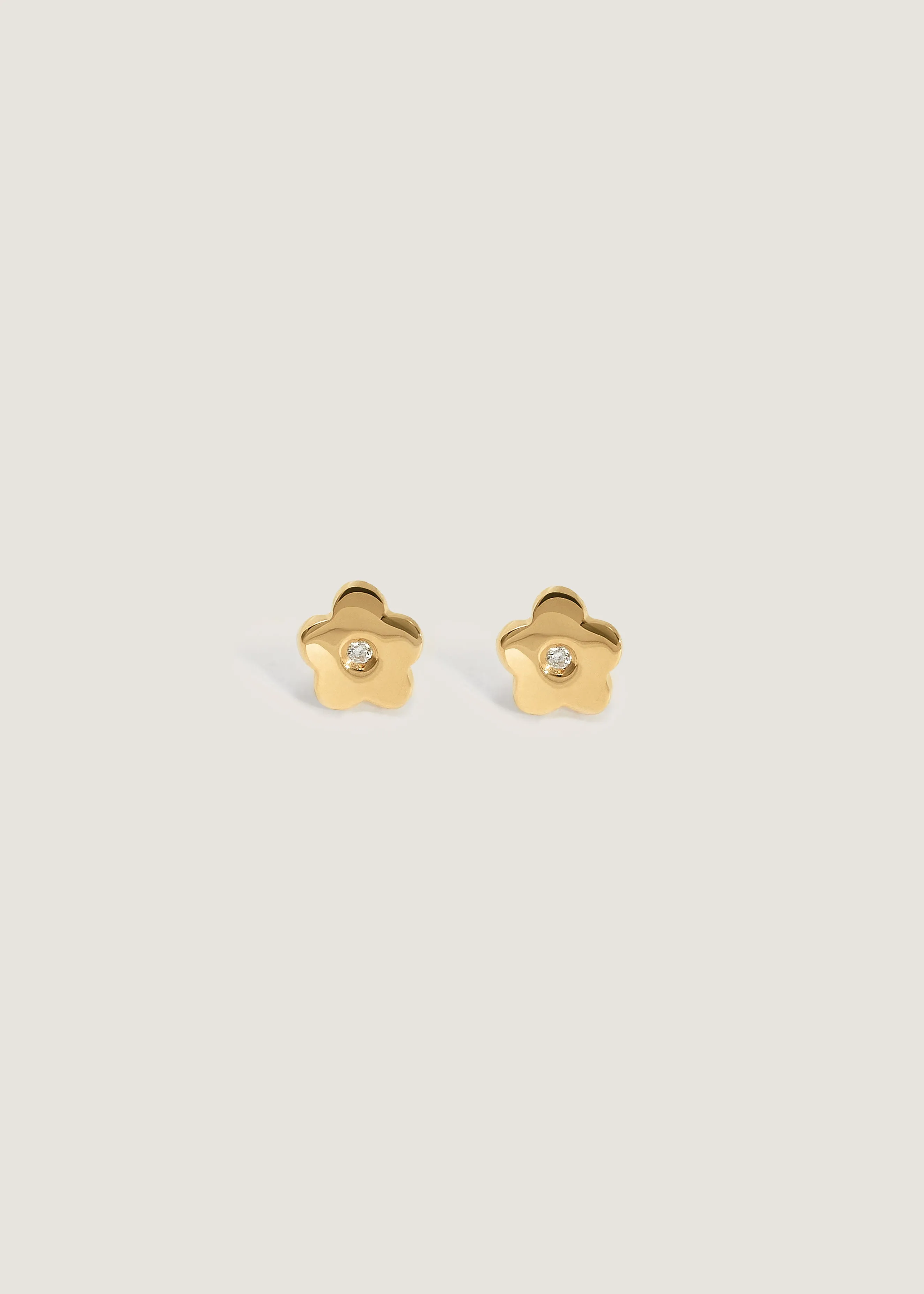 Bébé Flower Stud Earrings Diamond sold by Kinn