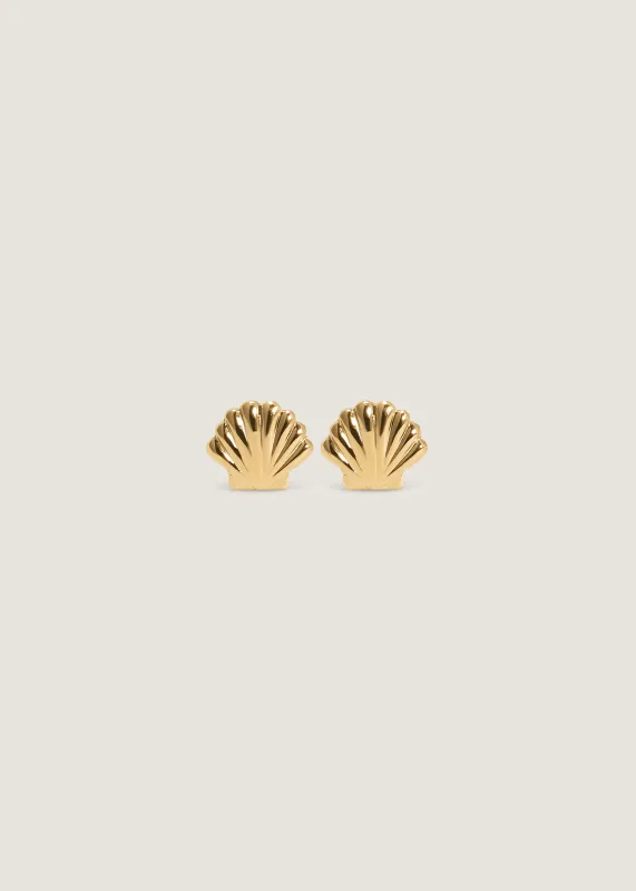 Bébé Shell Stud Earrings sold by Kinn