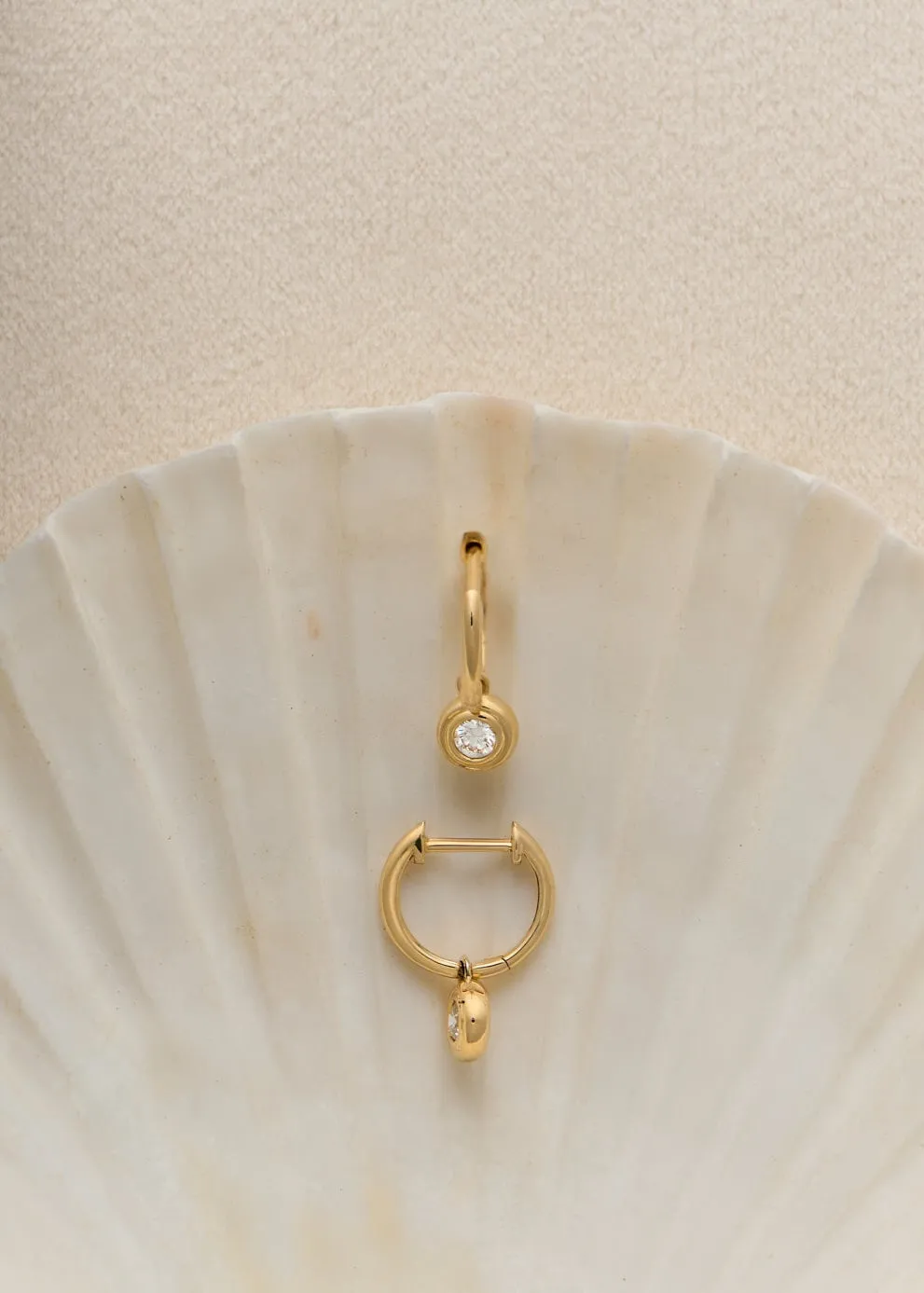 Cosette Huggie Earrings Diamond sold by Kinn product image thumbnail 3