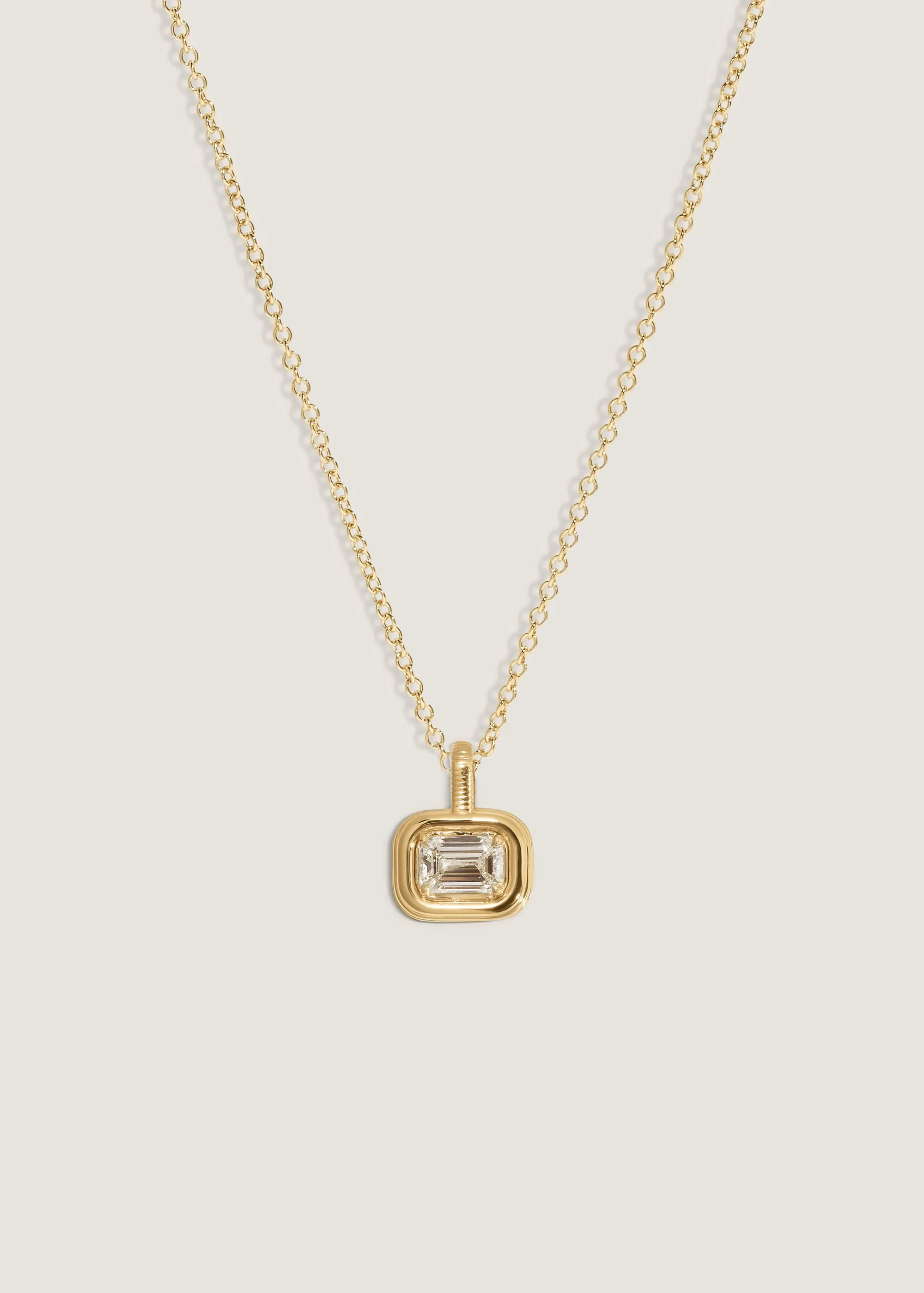 Margot Pendant Emerald Cut Diamond Necklace sold by Kinn product image thumbnail 4