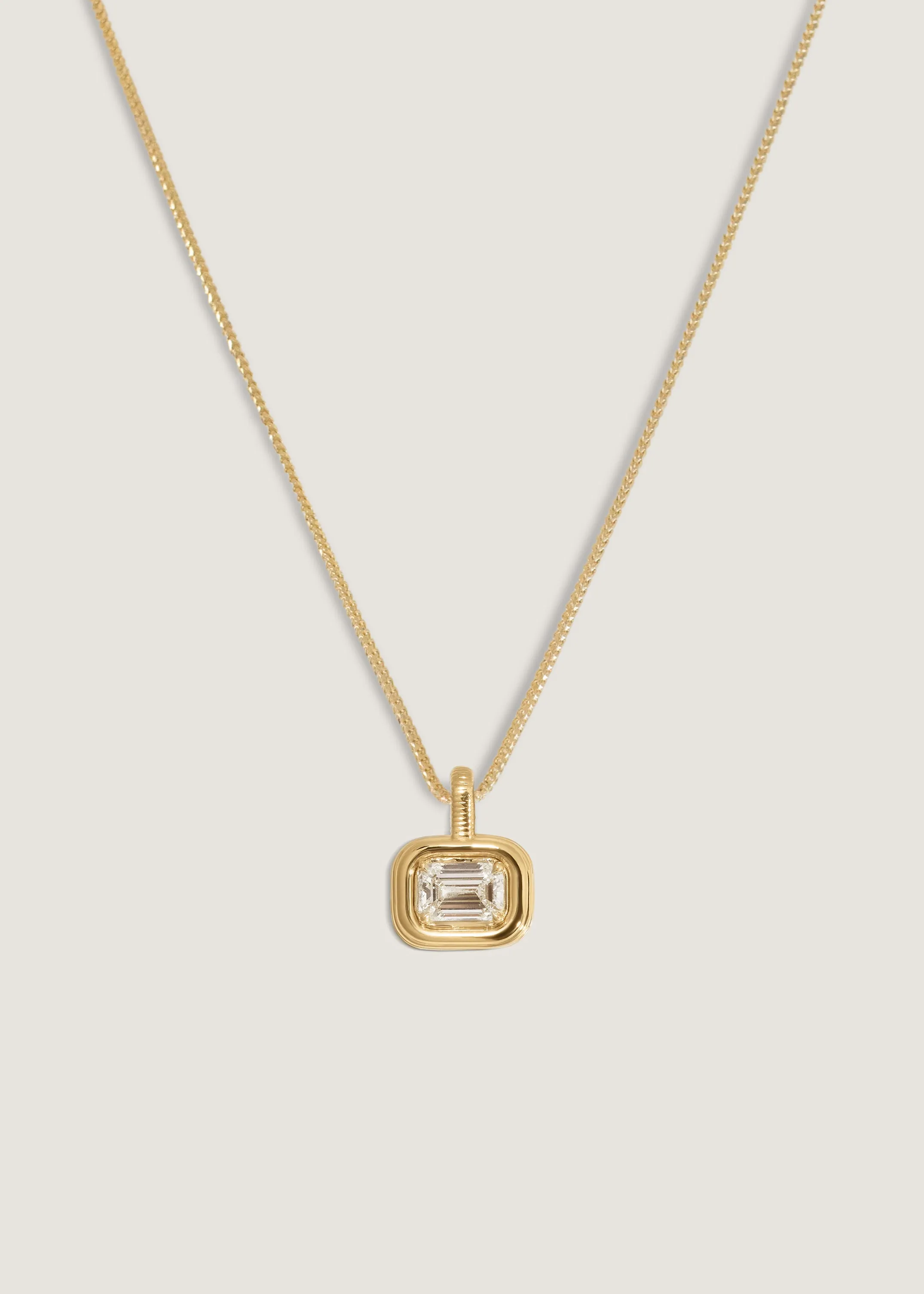 Margot Pendant Emerald Cut Diamond Necklace sold by Kinn product image thumbnail 5