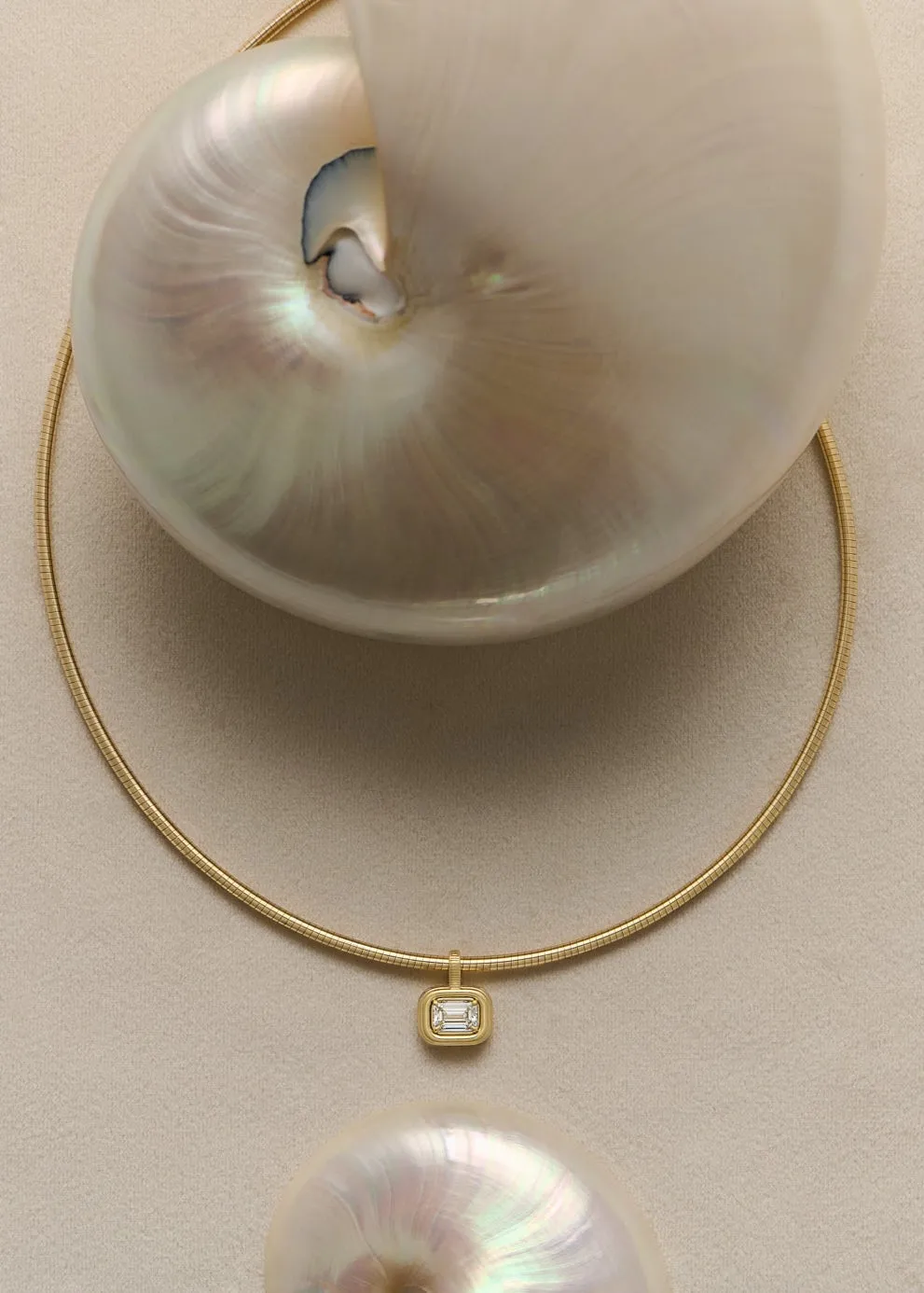 Margot Pendant Emerald Cut Diamond Necklace sold by Kinn product image thumbnail 3