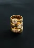 Porter Cigar Band Ring Asscher Diamond sold by Kinn
