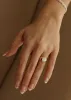 Porter Cigar Band Ring Asscher Diamond sold by Kinn