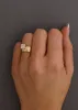 Porter Cigar Band Ring Asscher Diamond sold by Kinn