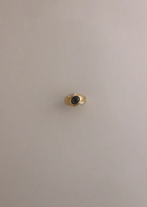 Vintage Star Sapphire Diamond 14k Ring sold by Kinn