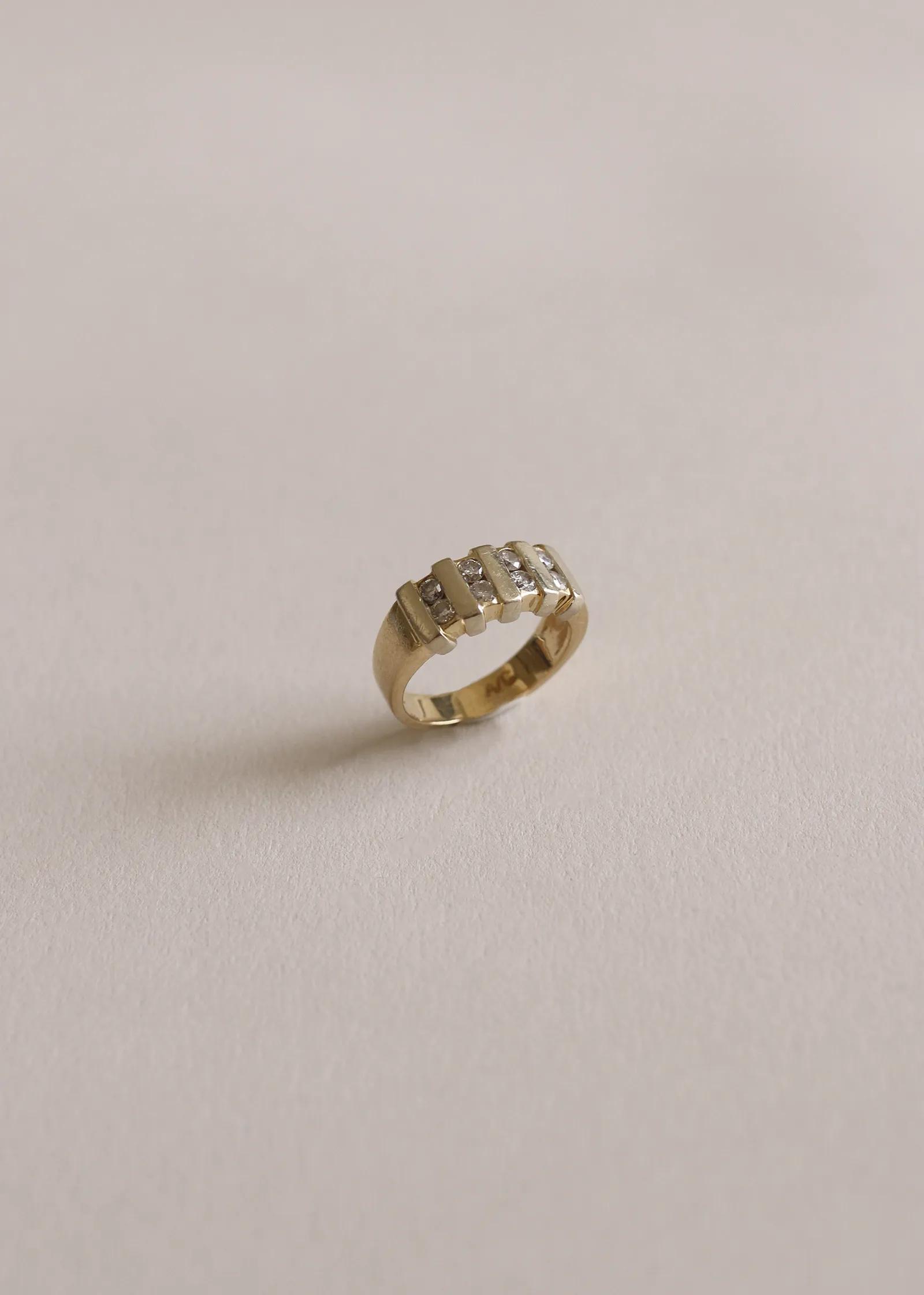 Vintage Channel Diamonds 14k Ring sold by Kinn product image thumbnail 3