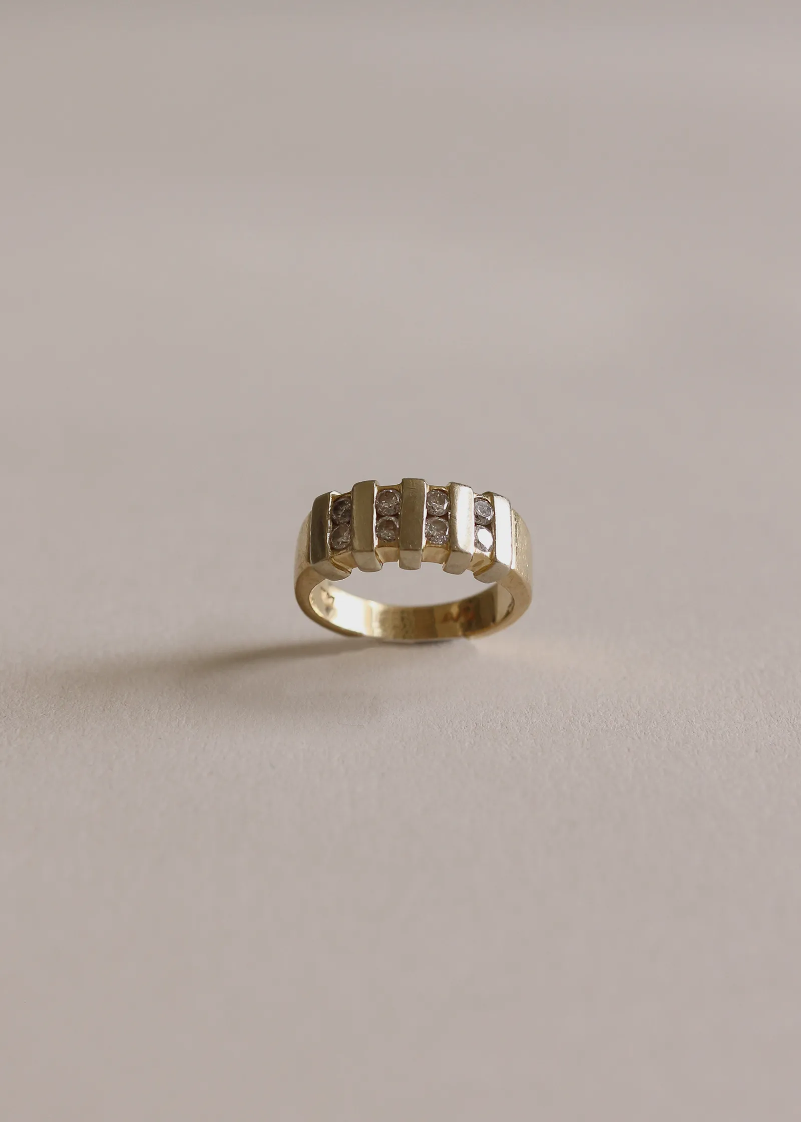 Vintage Channel Diamonds 14k Ring sold by Kinn product image thumbnail 4