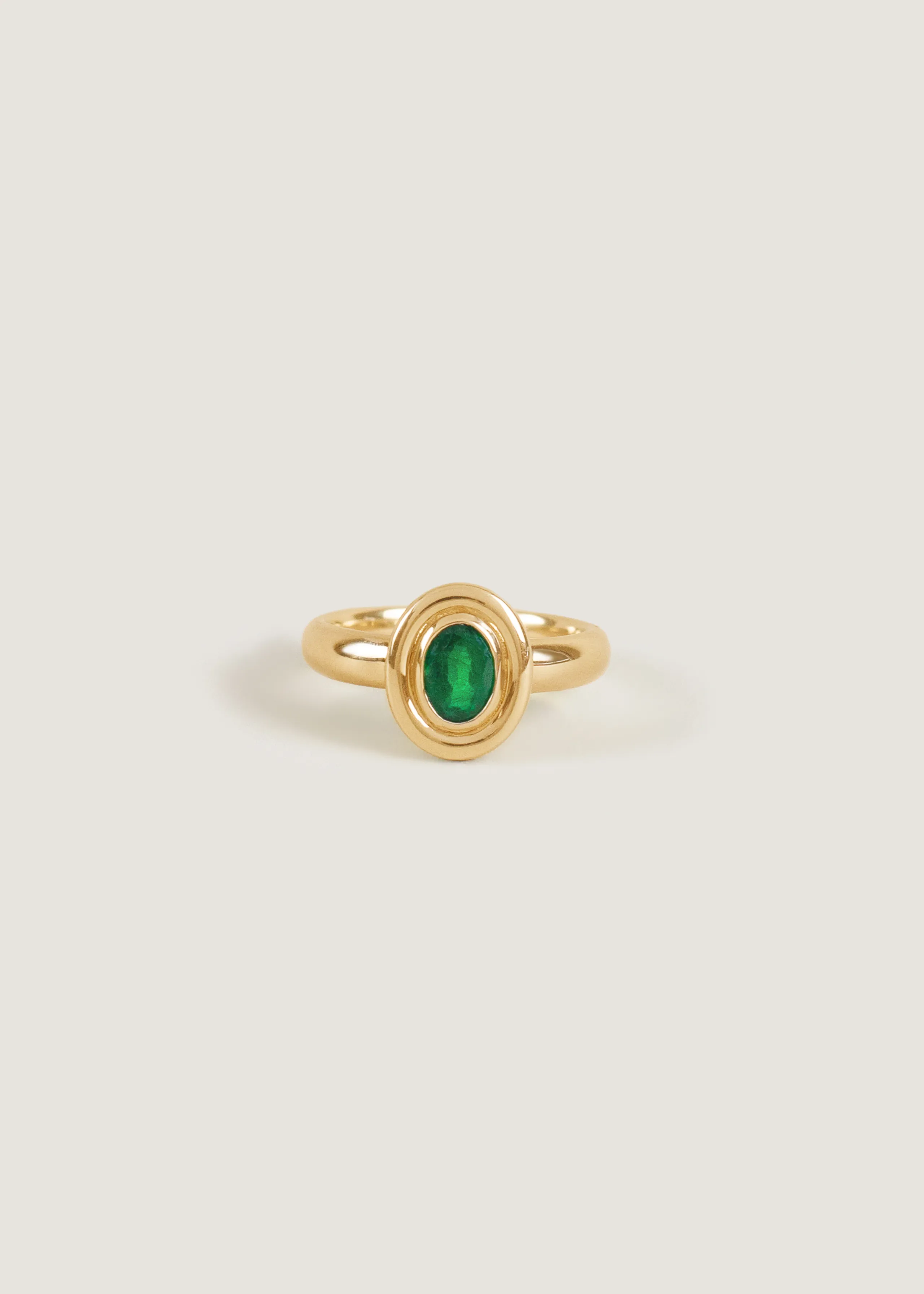Jardin Oval Ring Emerald sold by Kinn
