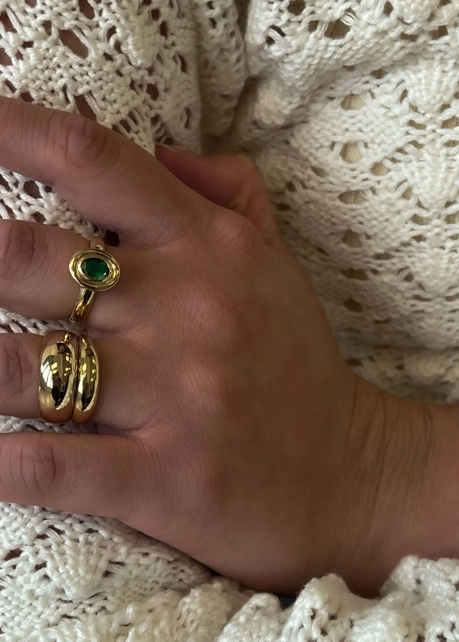 Jardin Oval Ring Emerald sold by Kinn product image thumbnail 3