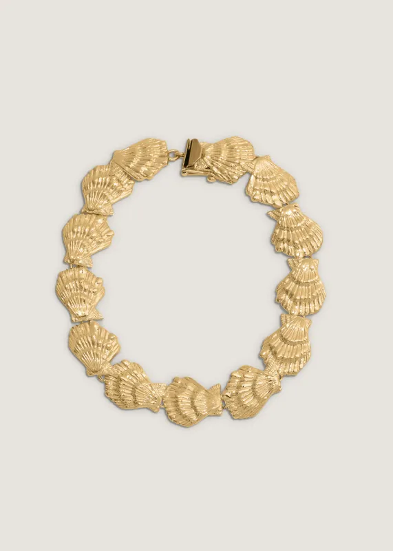 Eternity Shell Bracelet Gold sold by Kinn