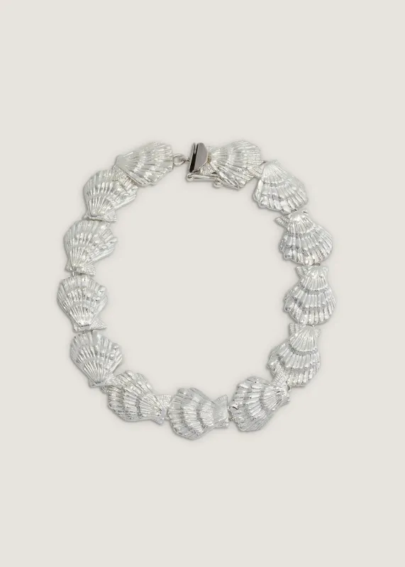 Eternity Shell Bracelet Silver sold by Kinn