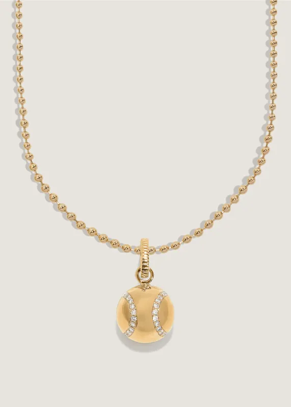 Wimbledon Tennis Ball Pendant Diamond Necklace sold by Kinn