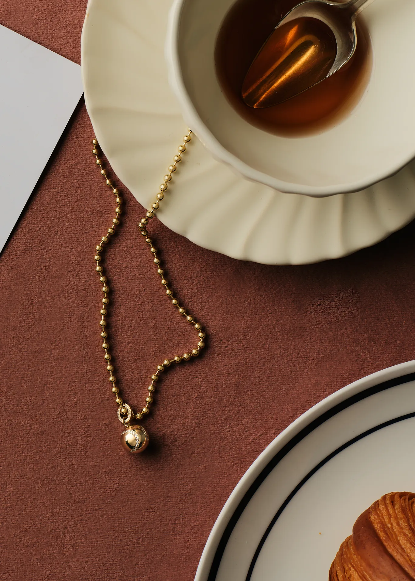 Gia Ball Chain Necklace sold by Kinn product image thumbnail 3