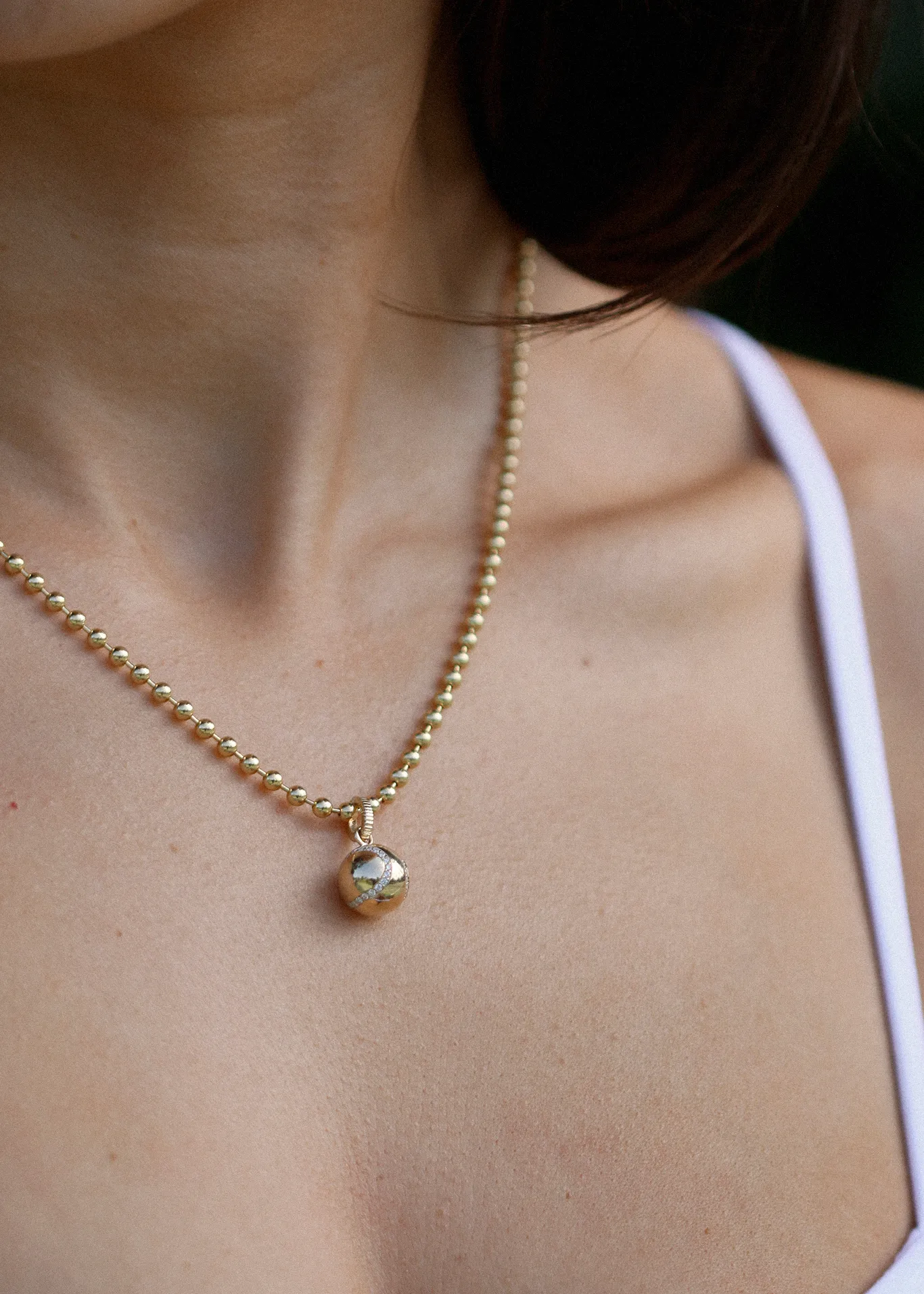 Gia Ball Chain Necklace sold by Kinn product image thumbnail 5