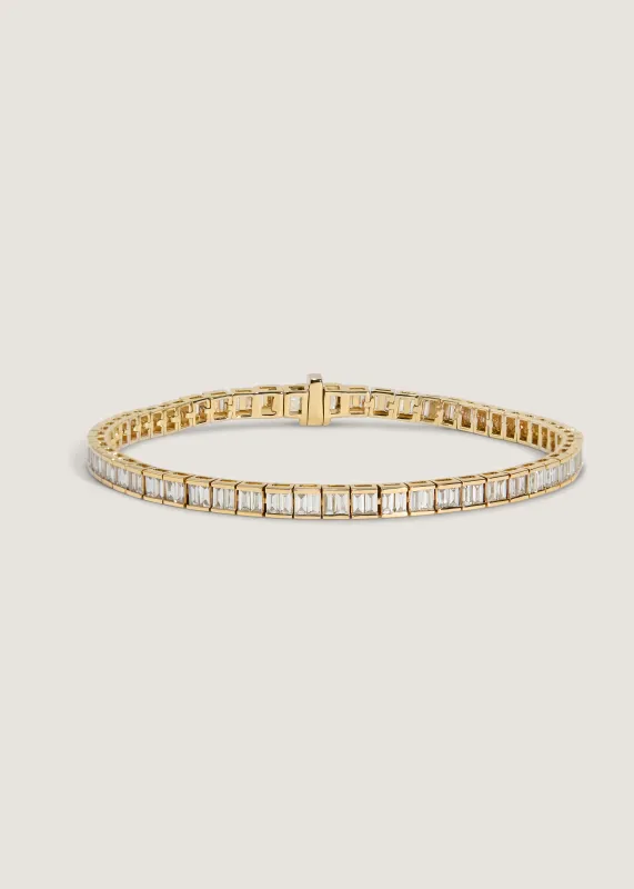 Chris Baguette Tennis Bracelet sold by Kinn