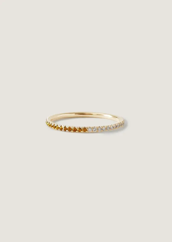 Two In One Pavé Ring November Citrine sold by Kinn