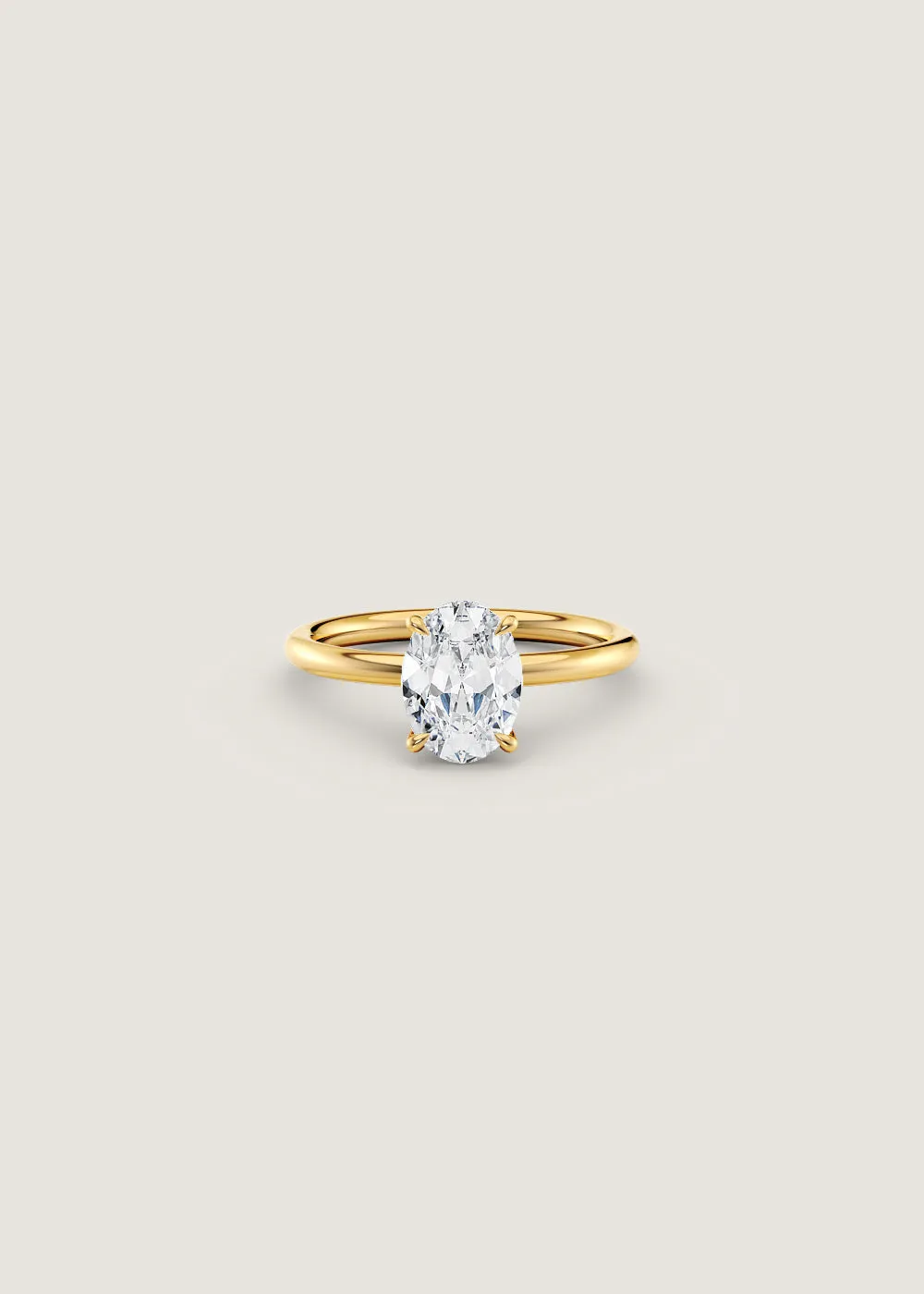 Elizabeth Oval Ring Natural Diamond sold by Kinn